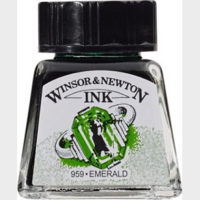 Winsor & Newton - Tegne Blk - 14 Ml - Smaragd Grn