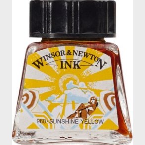 Winsor & Newton - Tegne Blk - 14 Ml - Solskin Gul