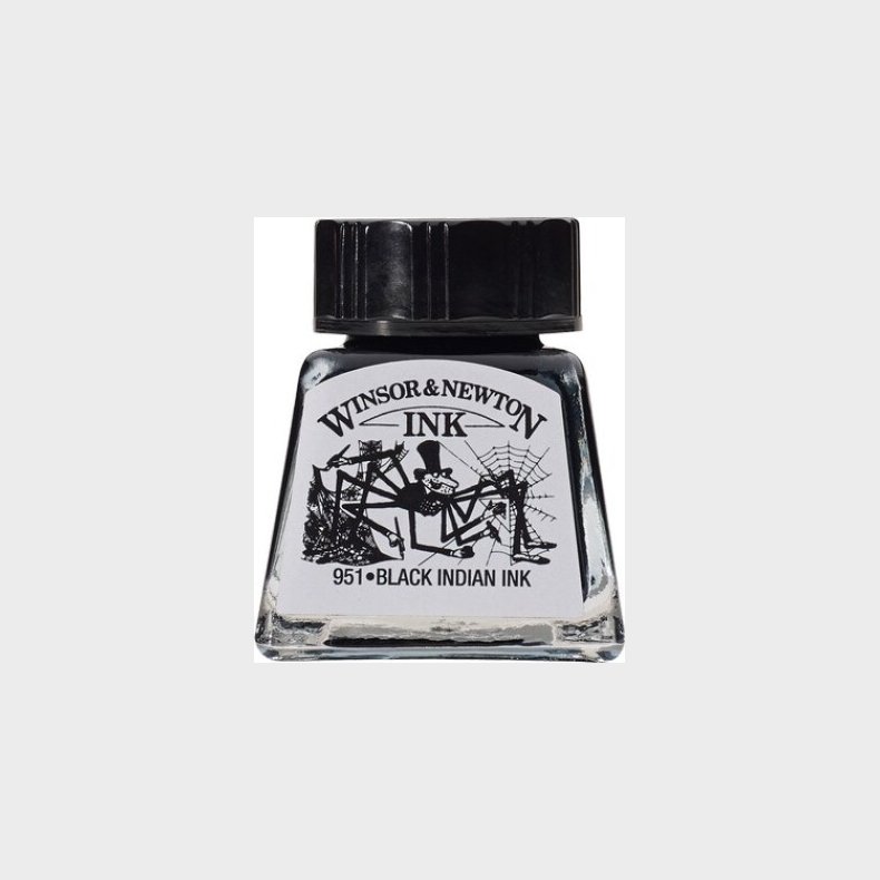 Winsor &amp; Newton - Tegne Blk - 14 Ml - Sort Indian