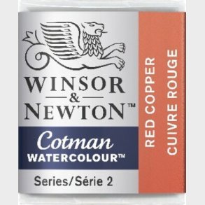 Winsor & Newton - Cotman Watercolour - 1/2 Pan - Rd Kobber