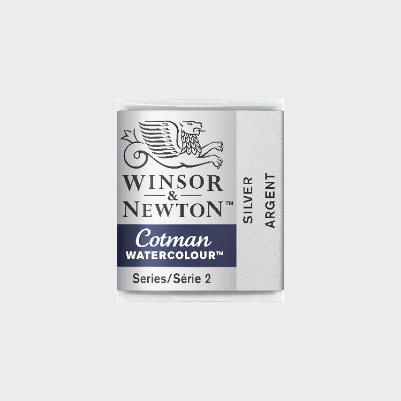 Winsor &amp; Newton - Cotman Watercolour - 1/2 Pan - Slv
