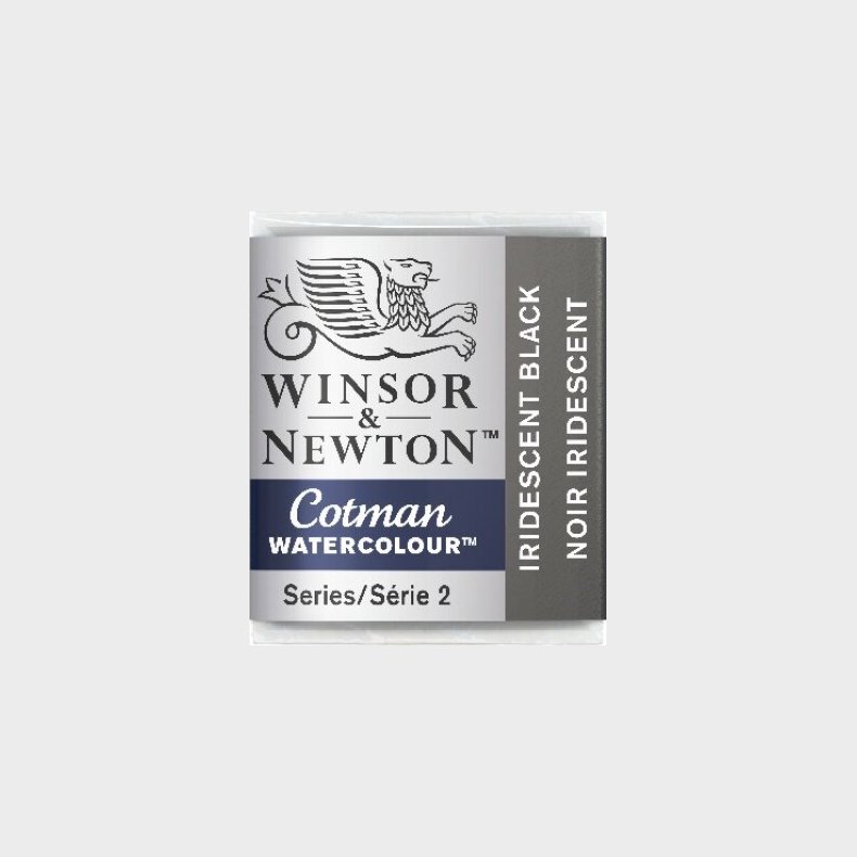 Winsor &amp; Newton - Cotman Watercolour - 1/2 Pan - Iriserende Sort