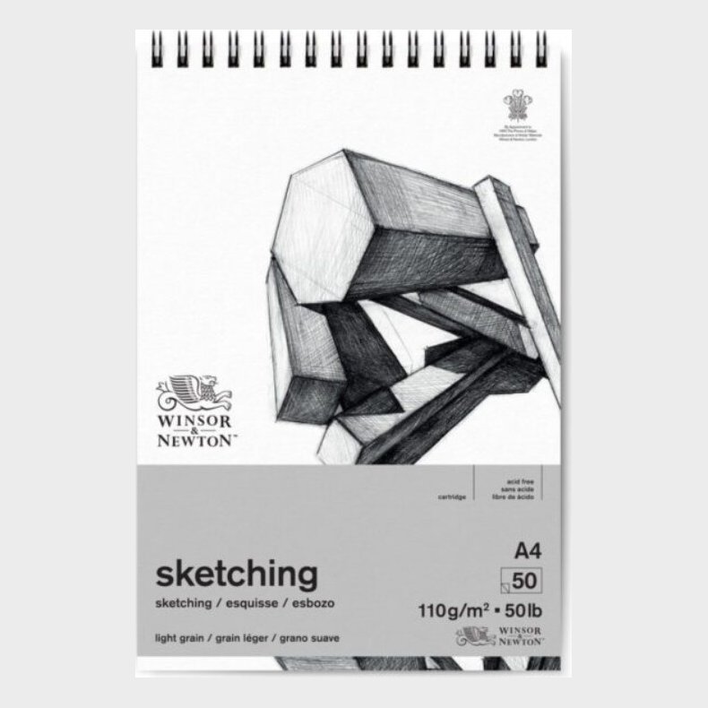 Winsor &amp; Newton - Skitseblok - A4 - 110g - 50 Sider
