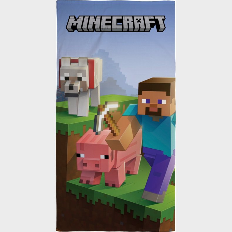 Minecraft Hndklde Til Brn - 70x140 Cm