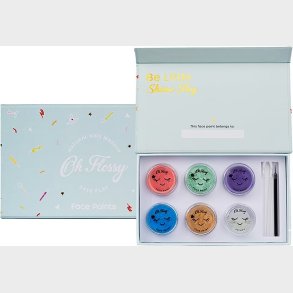 Ansigtsmaling St Med Primer Og Pensler - Oh Flossy - 5 Farver