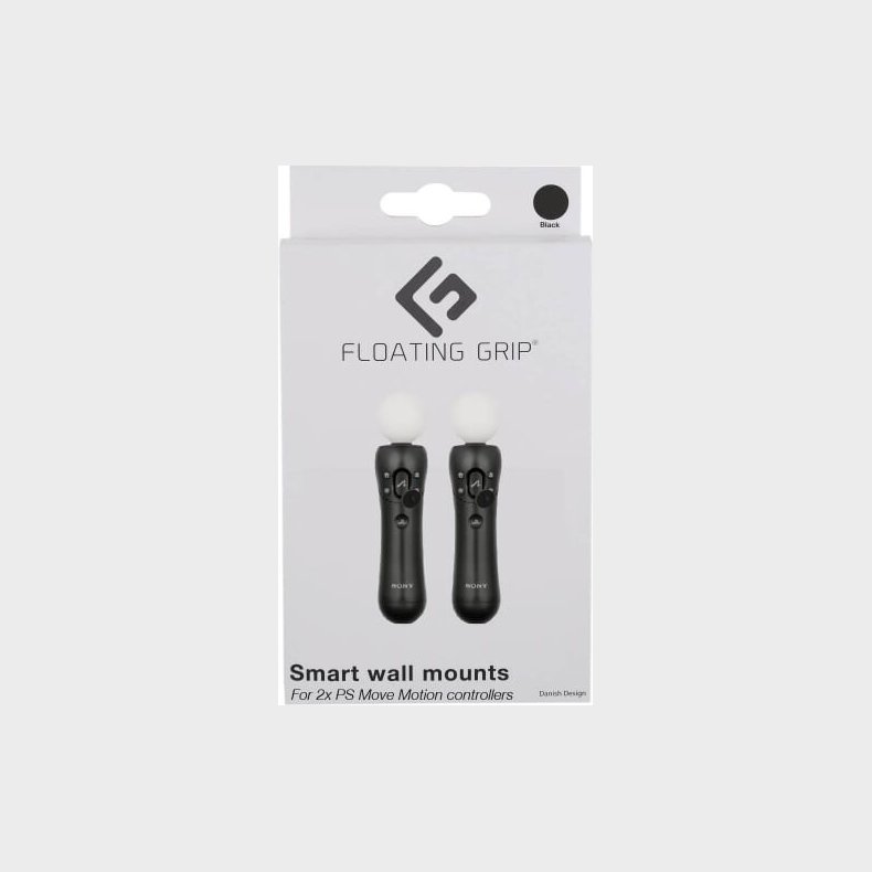 Floating Grip Playstation Move Controller Wall Mounts (black)