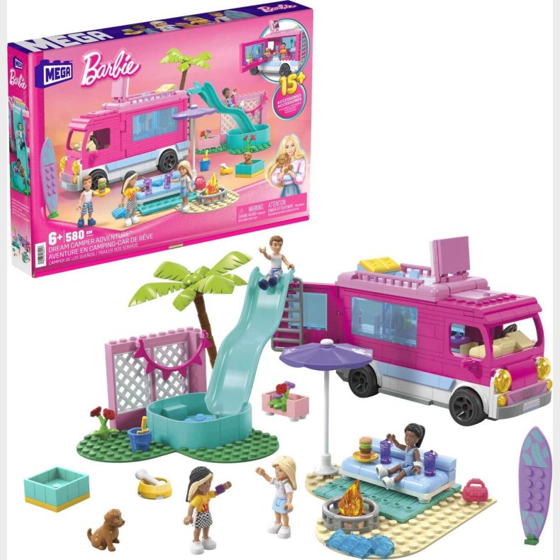 Mega - Barbie Dream Camper Adventure - Byggest - Hpn80