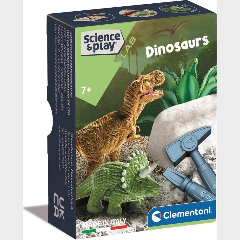 Dinosaur Udgravningsst - Science And Play Lab - Clementoni