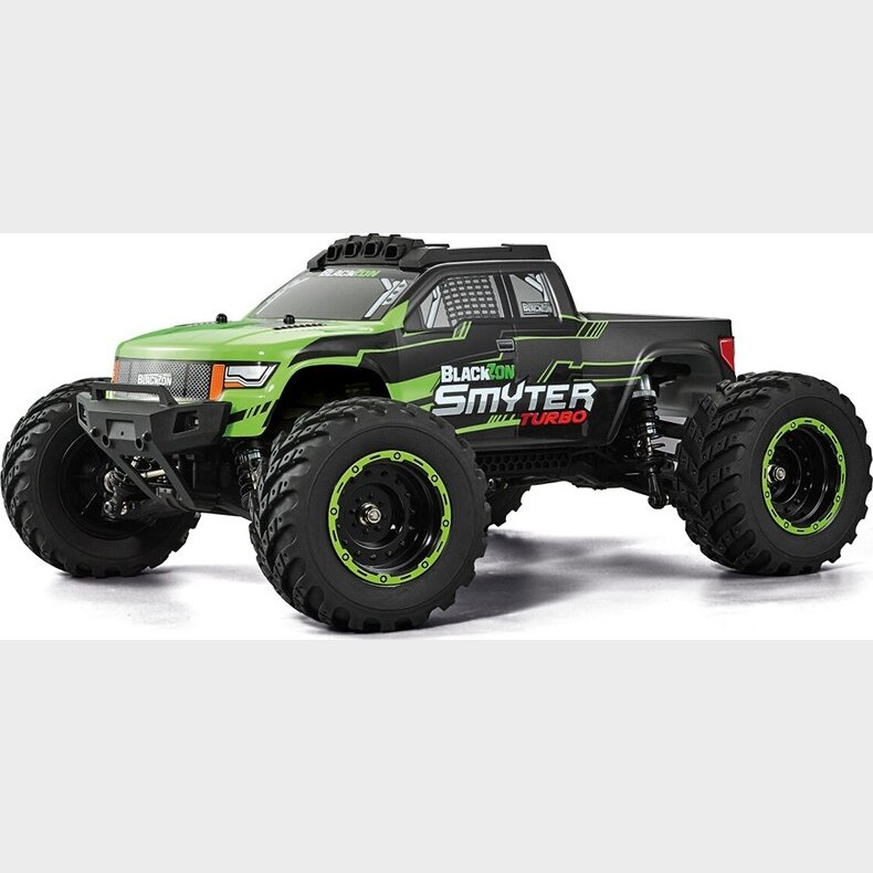 Blackzon - Smyter Mt Turbo Brushless Fjernstyret Monster Truck - 1:12 - Grn