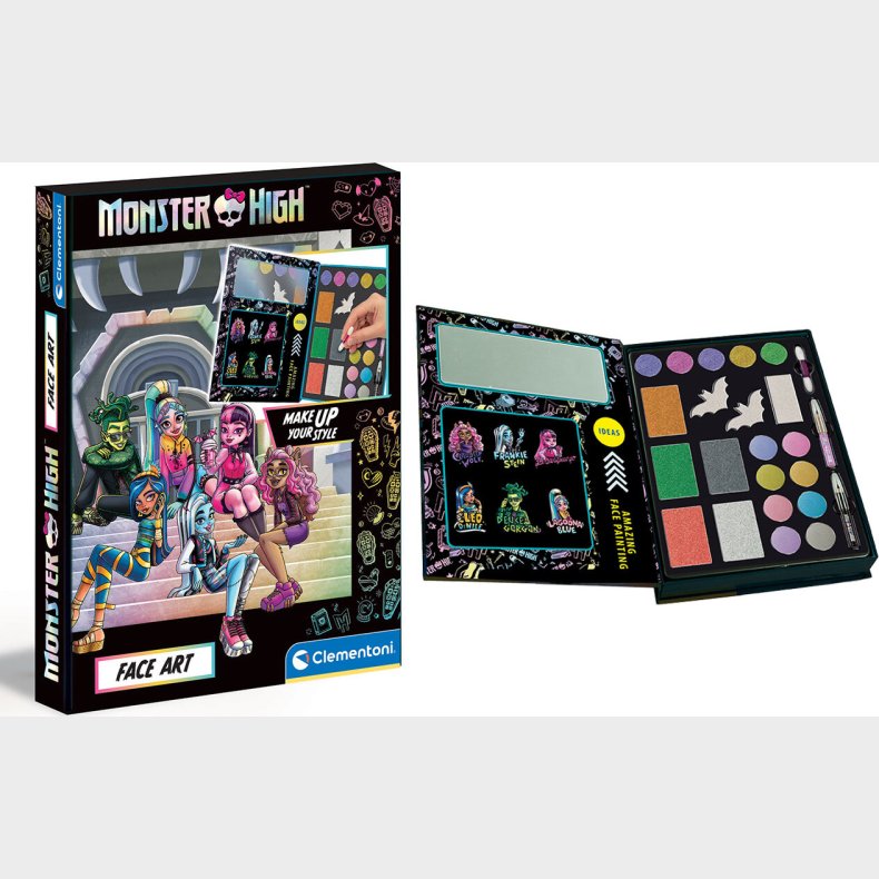 Monster High - Makeup Til Brn - Face Art - Clementoni