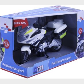 Politi Motorcykel Legetj Med Lys Og Lyd - 18 Cm