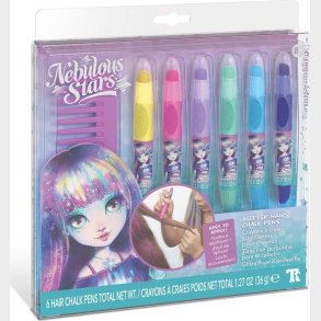 Nebulous Stars - Glitter Hrkridt Til Brn - 6 Stk