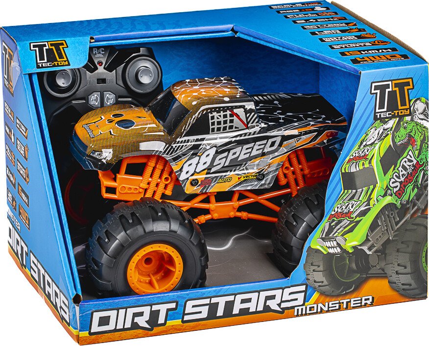 Fjernstyret Bil Med Lys Og Lyd Speed Dirt Stars 1:12 Orange