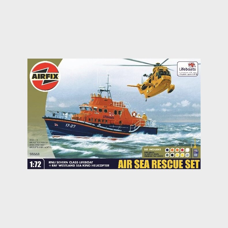 Airfix - Rnli Severn Class Lifeboat Bd Byggest - 1:72 - A07280