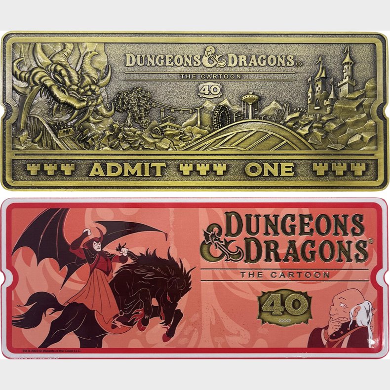 Dungeons &amp; Dragons: The Cartoon 40th Anniversary Rollercoaster Ticket