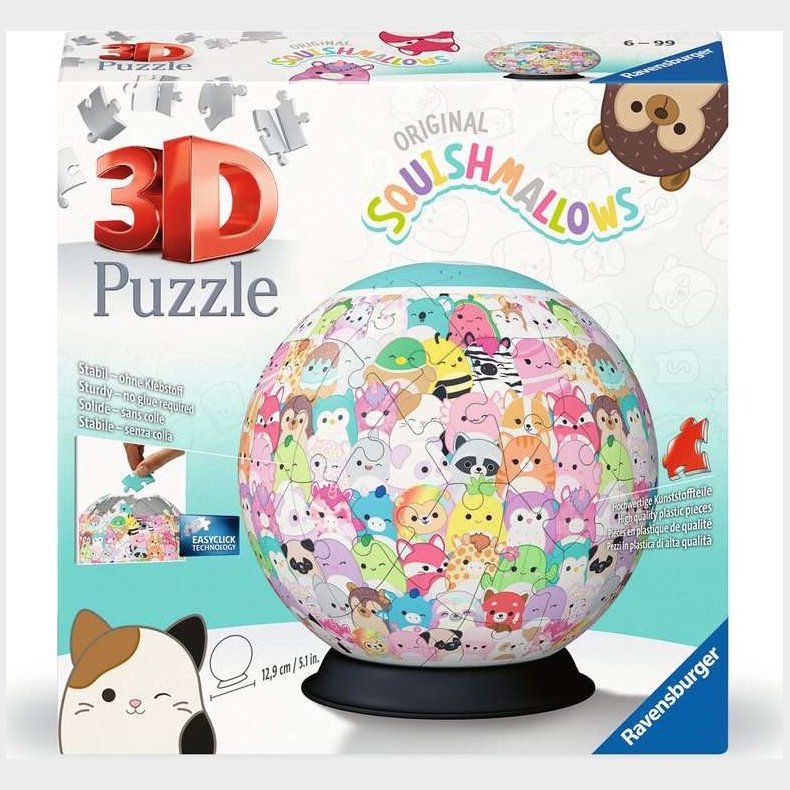 Ravensburger 3d Puslespil - Squishmallows - 73 Brikker