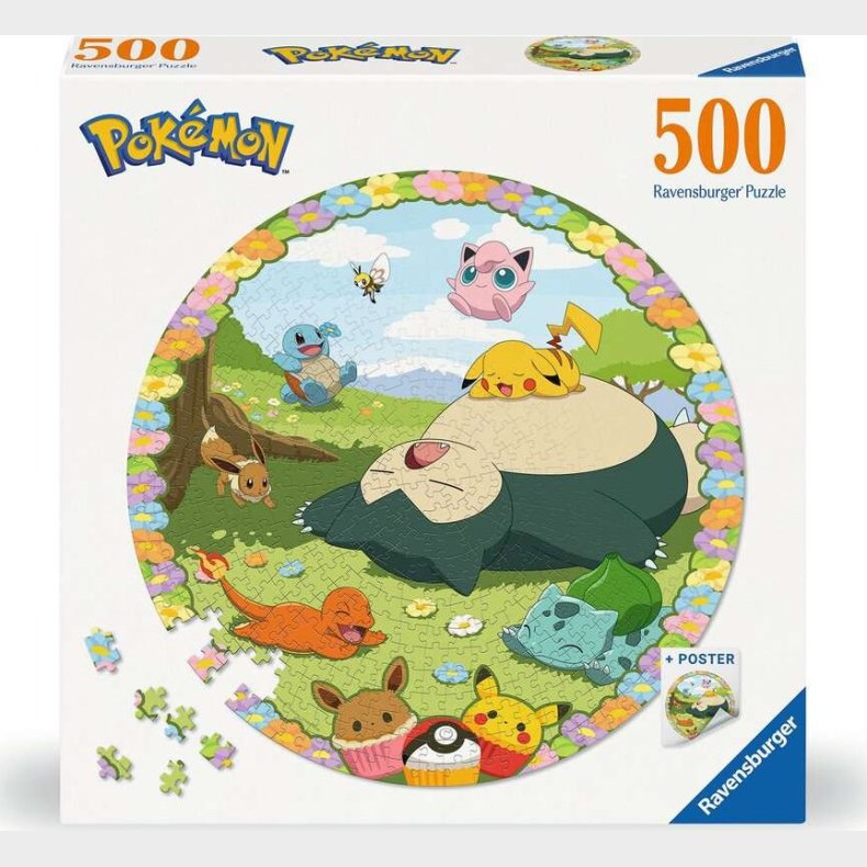 Pok&eacute;mon Puslespil - Blooming - 500 Brikker - Ravensburger