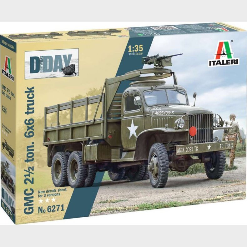 Italeri - D-day - Gmc 2 1/2 Ton Truck Byggest - 1:35 - 6271s