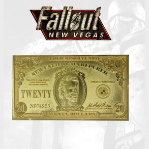 Fallout New Vegas Limited Edition 24k Gold Plated Replica Ncr $20 Bill