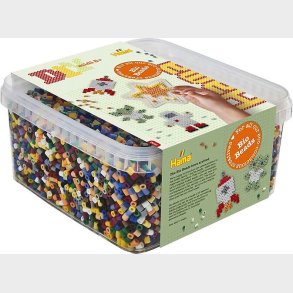 Hama Bio Midi Perlest - 15.000 Perler Og 1 Stjerne Plade I Btte - 1900