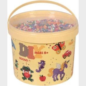 Hama Midi Perler - Diy 10 Farver Mix - 30.000 Stk. - 181-00