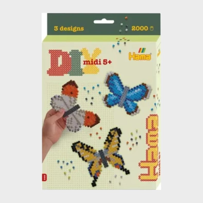 Hama Midi Perlest - Diy Sommerfugle - 3452