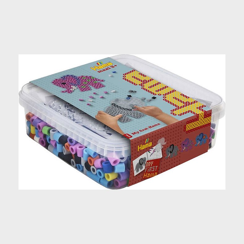 Hama Maxi Perlest - Elefant Perleplade Og Perler - 8753