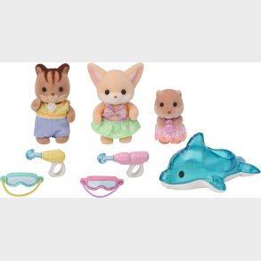 Sylvanian Families - Brnehave Venner - Badebassin Trio - 5749