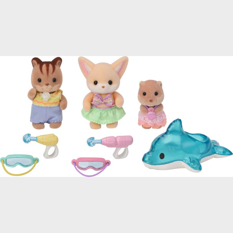 Sylvanian Families - Brnehave Venner - Badebassin Trio - 5749