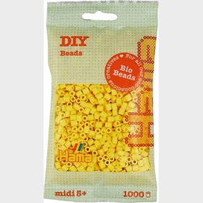 Hama Bio Midi Perler - Lysegul - 1.000 Perler - 190-103