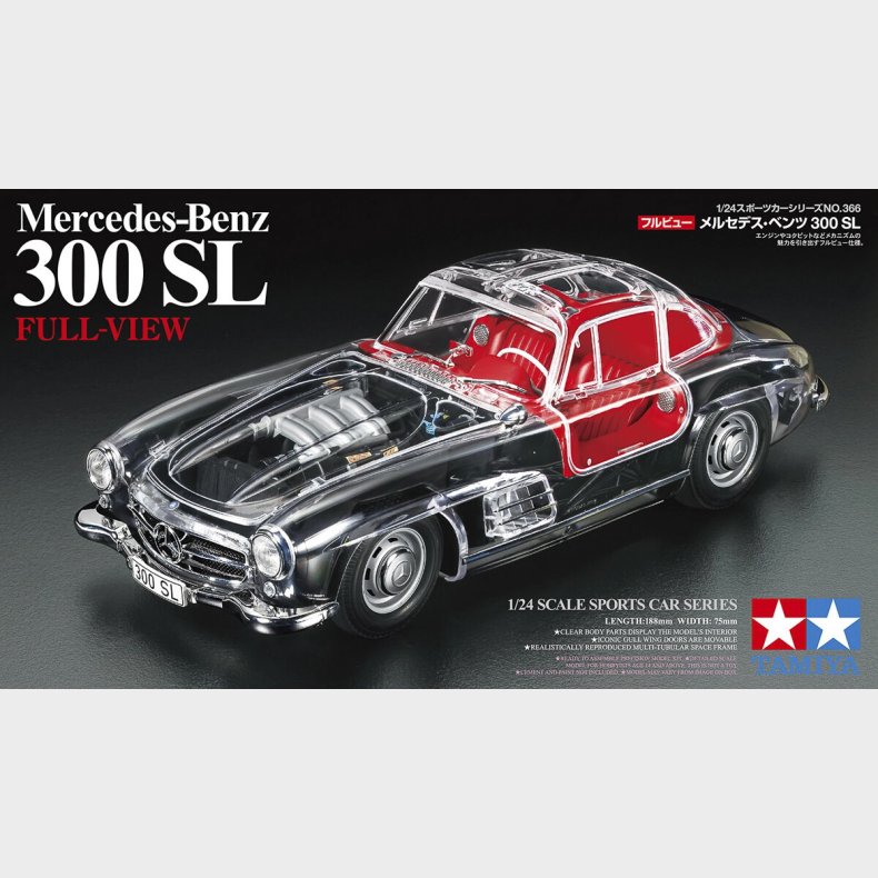 Tamiya - Full-view Mercedes-benz 300 Sl Byggest - 1/24 - 24366