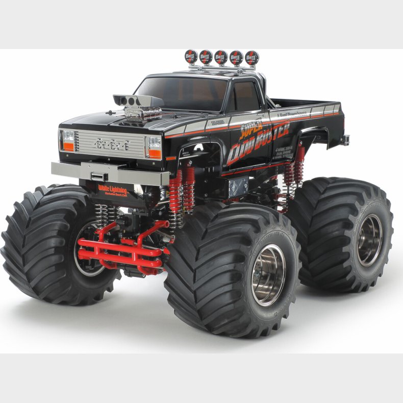 Tamiya - Rc Super Clod Buster Black Edition Fjernstyret Bil Byggest - 1:10 - 47432