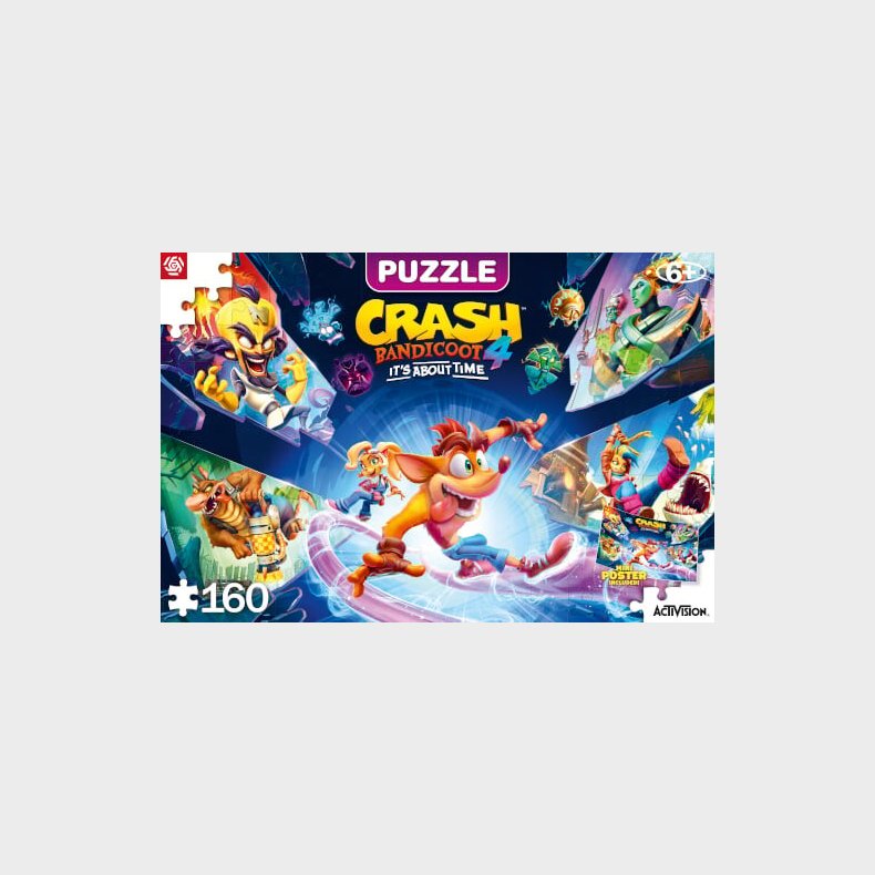 Crash Bandicoot Puslespil - Good Loot Puslespil - 160 Brikker