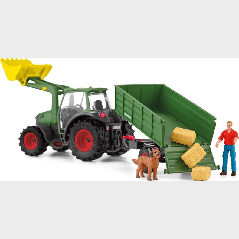 Schleich Farm World - Traktor Med Vogn - 42608
