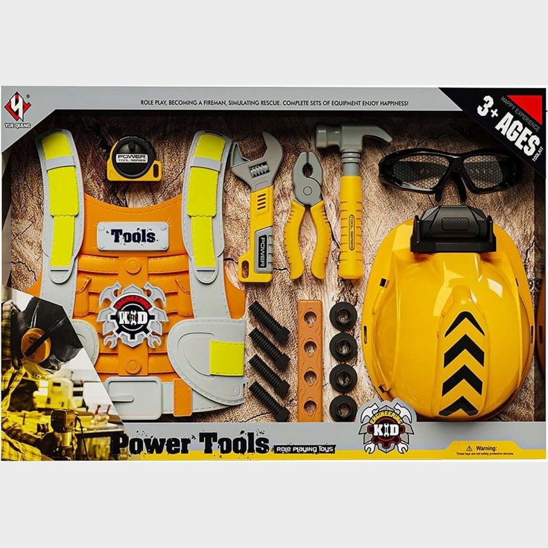 Legetjs Vrktj - Hndvrkerst - 19 Dele - Yue Qiang