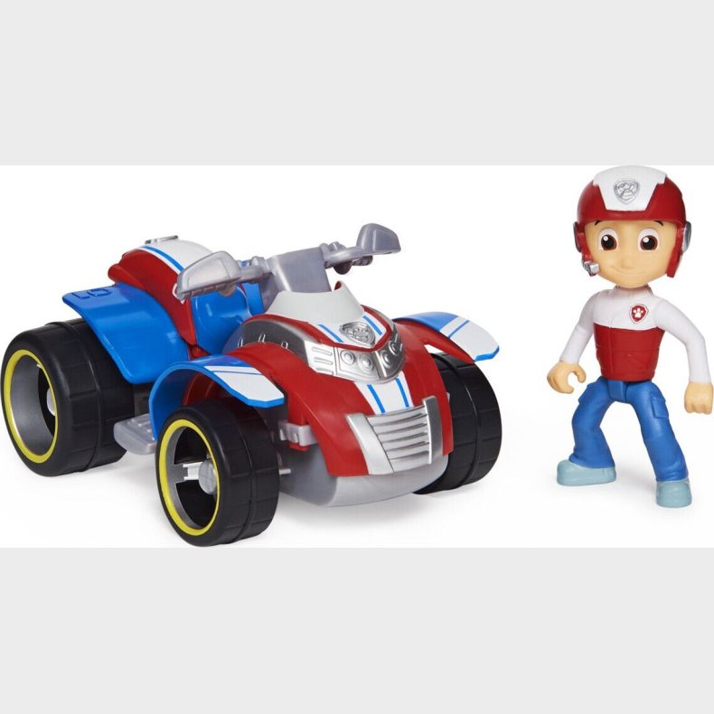Paw Patrol - Basic Kretj Med Ryder Figur - Rescue Atv