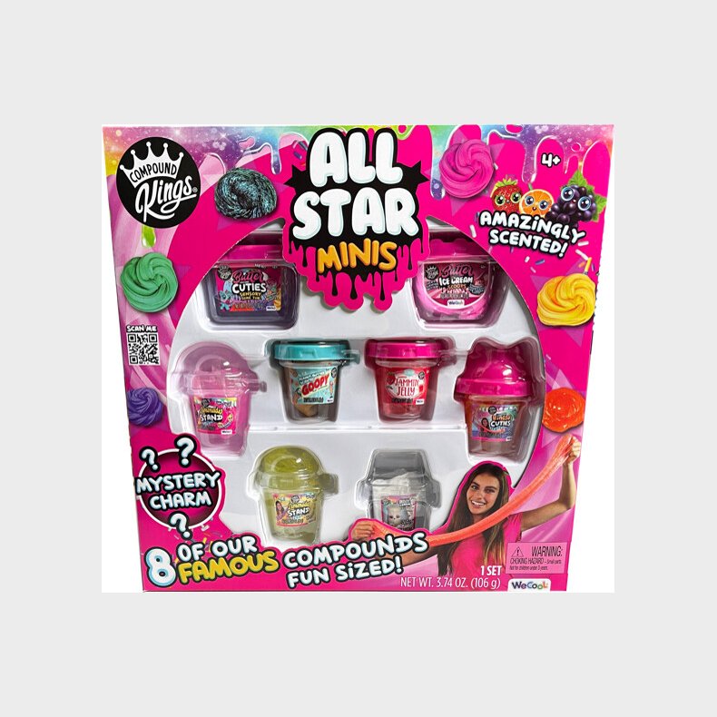 Compound Kings - All Star Minis Slim Med Duft Legetj - 8-pak