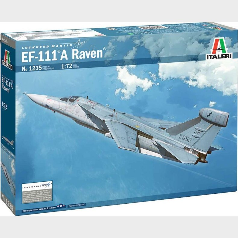 Italeri - Lockheed Martin - Ef-111 A Raven Byggest - 1:72 - 1235s