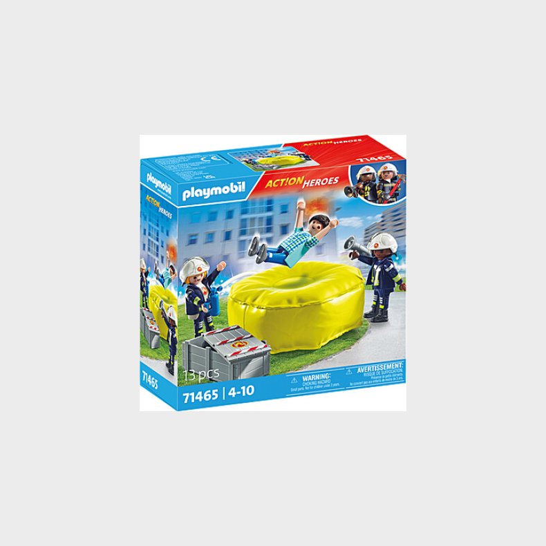 Playmobil Action Heroes - Brandmand Med Luftpude - 71465