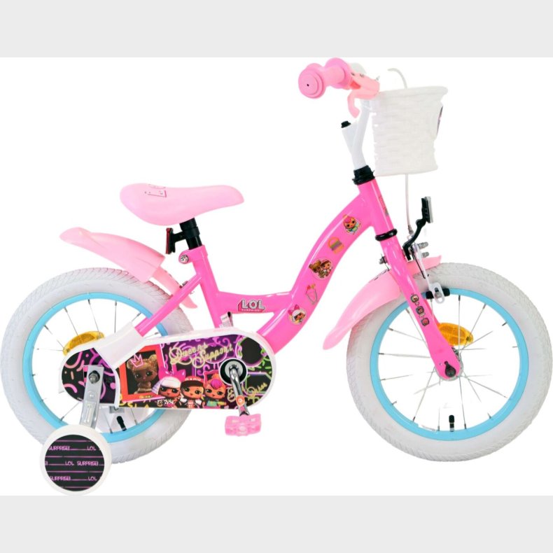 L.o.l Surprise - Cykel Med Stttehjul Til Brn - 14" - Pink - Volare