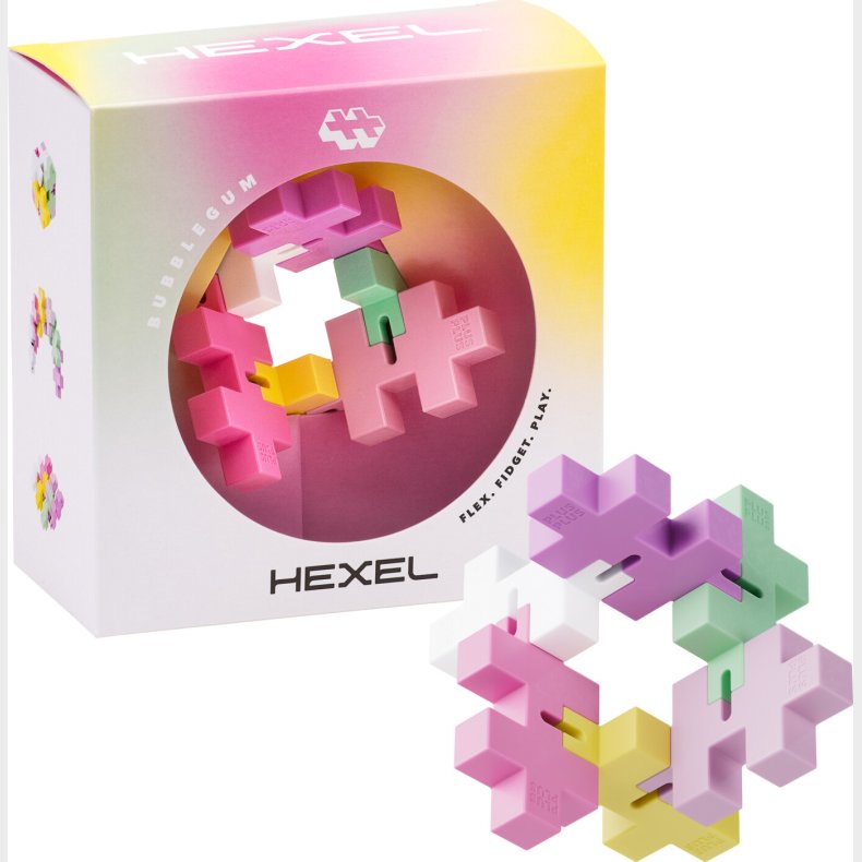 Plus-plus - Hexel - Bubblegum - Fidget Legetj