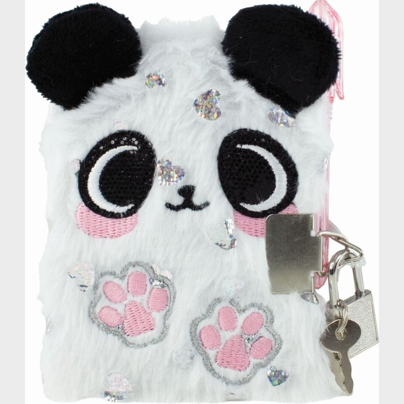 Tinka - Mini Plys Dagbog Med Ls - Panda - Diverse - Bog
