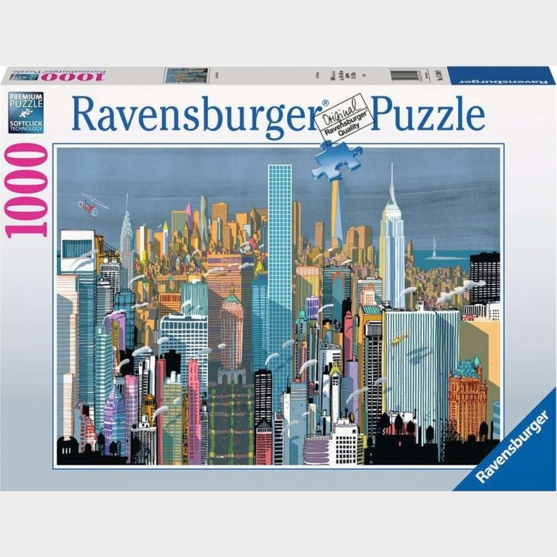 New York Puslespil - I Am New York - 1000 Brikker - Ravensburger