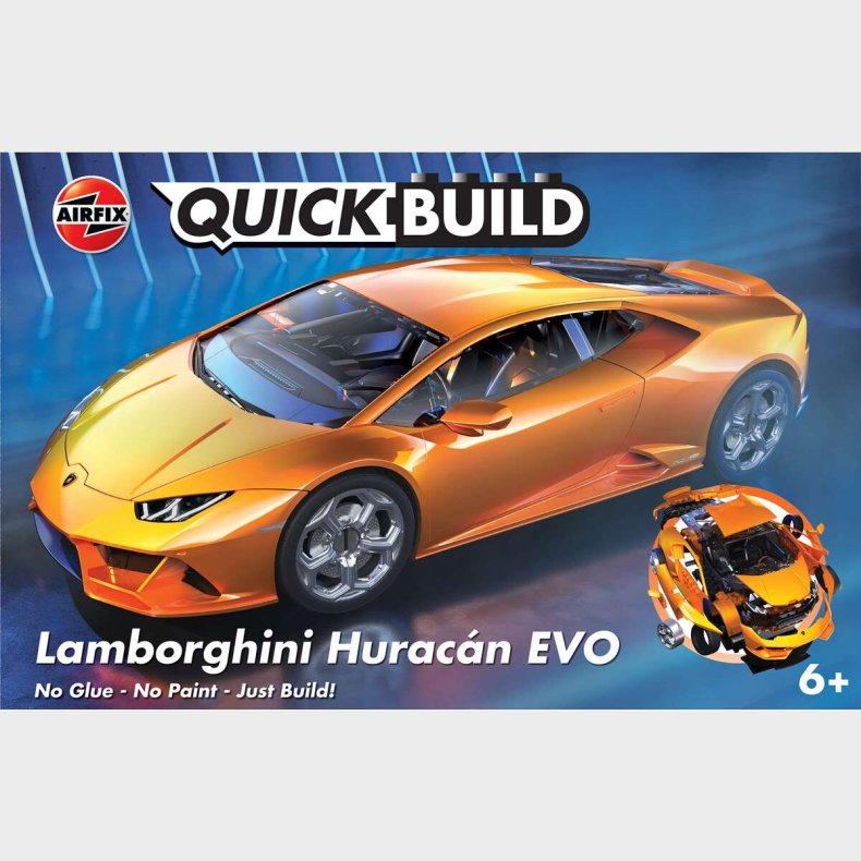 Airfix - Quickbuild Lamborghini Huracan Evo Bil Byggest - J6058