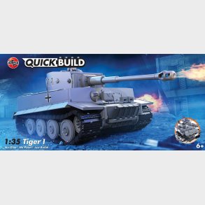 Airfix - Quikbuild Tiger I Modeltank Byggest - 1:35 - J6041