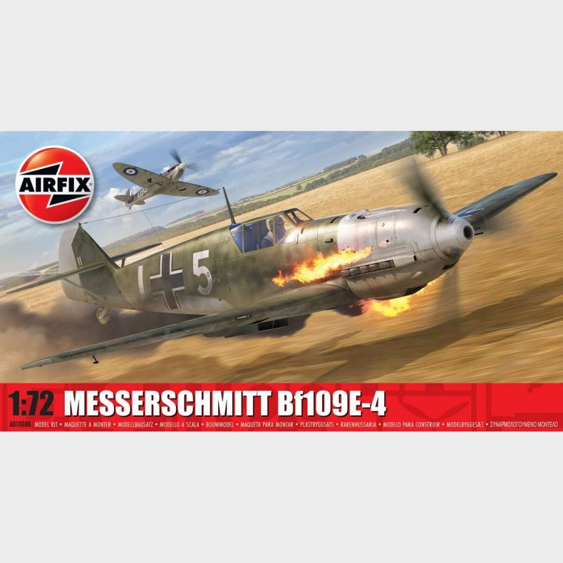 Airfix - Messerschmitt Bf109e-4 Byggest - 1:72 - A01008b