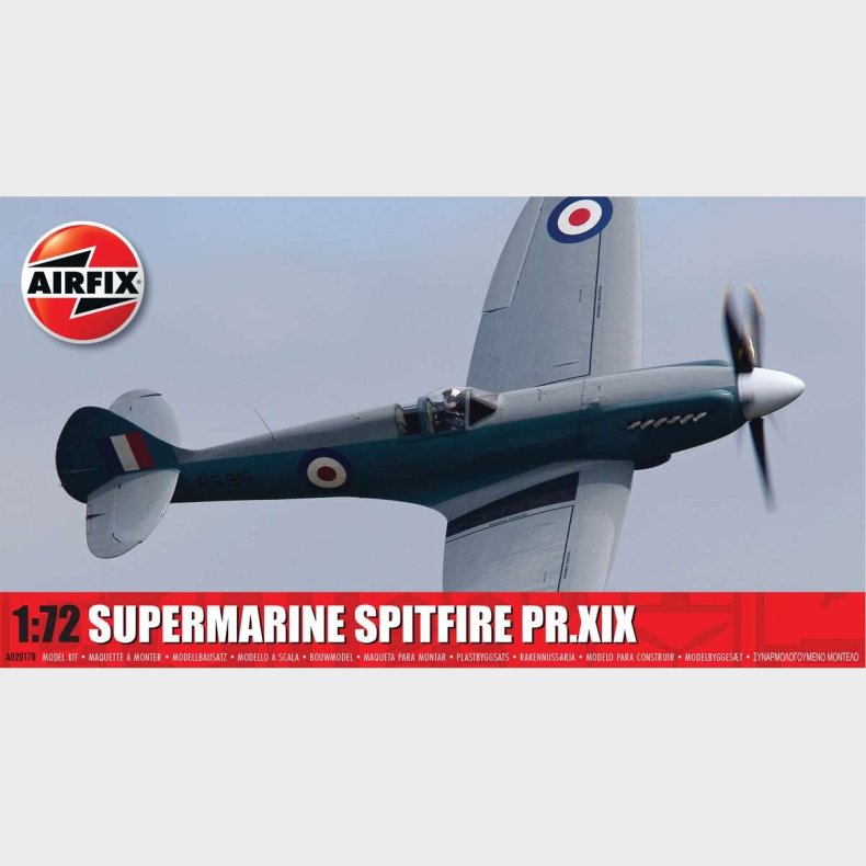 Airfix - Supermarine Spitfire Pr.xix Fly Byggest - 1:72 - A02017b