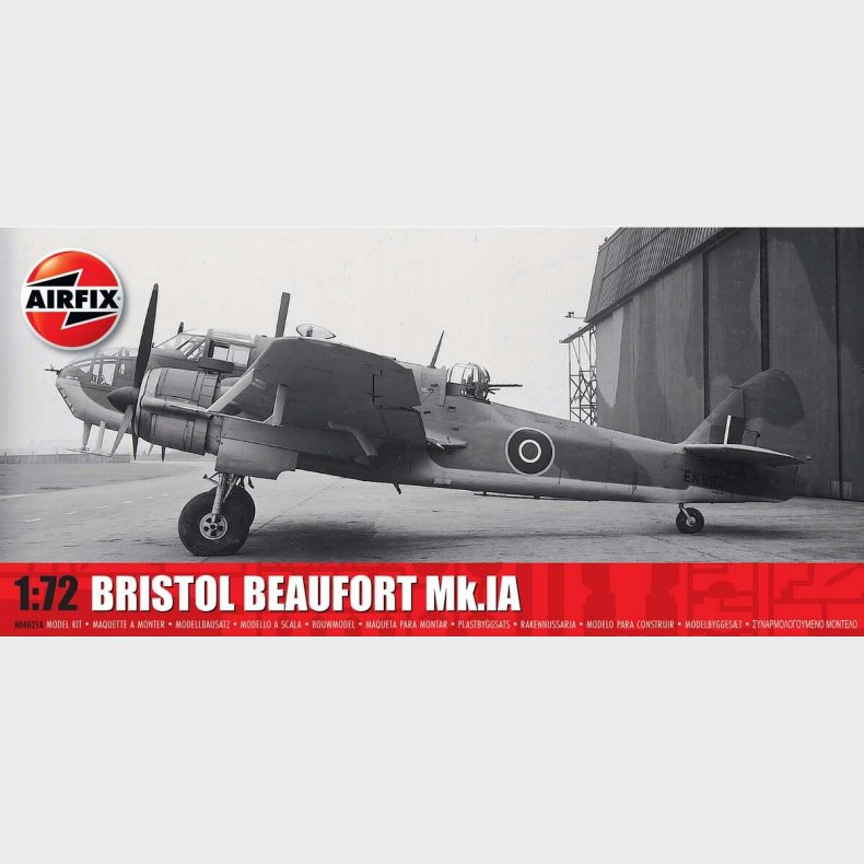 Airfix - Bristol Beaufort Mk.ia Modelfly Byggest - 1:72 - A04021a