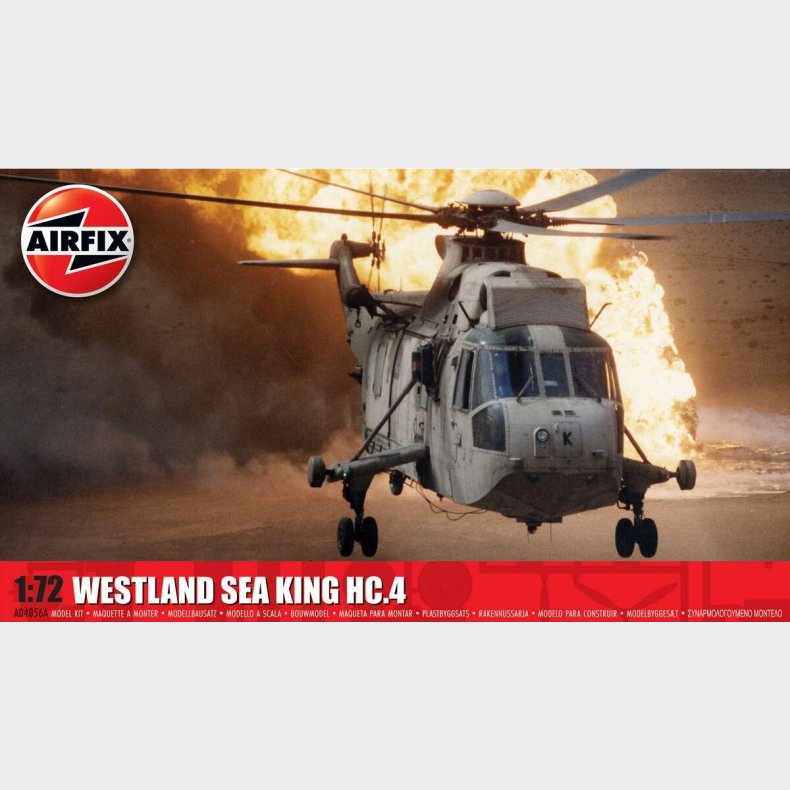 Airfix - Westland Sea King Hc.4 Helikopter Byggest - 1:72 - A04056a