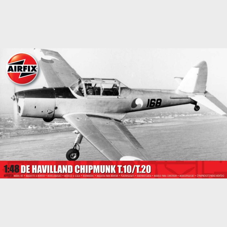 Airfix - De Havilland Chipmunk T.10/t.20 Fly Byggest - 1:48 - A04105a